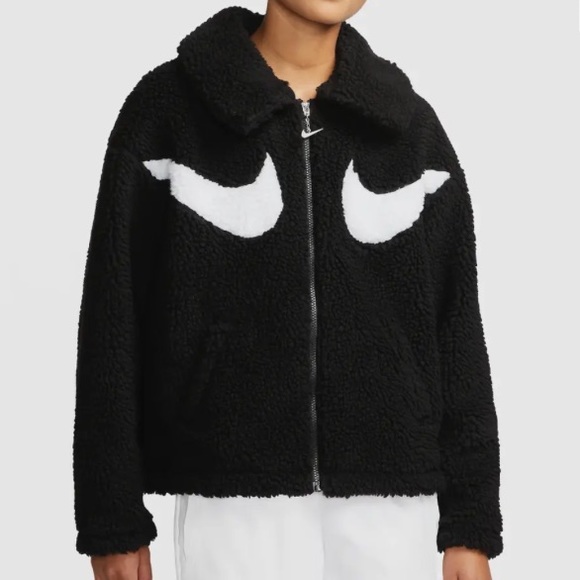 nsw swoosh jacket sherpa